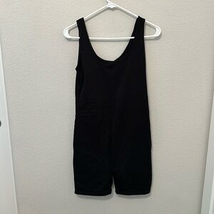 PoshDivah maternity Black shorts romper.